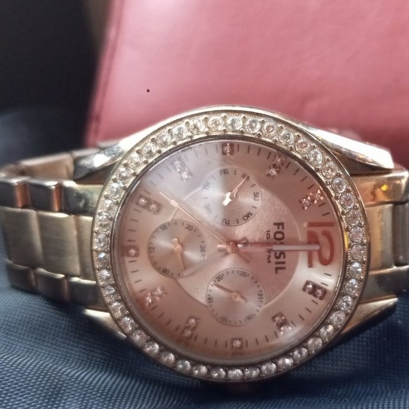 Fossil Watch, Wristlet, & Necklace - Picture 2 of 16